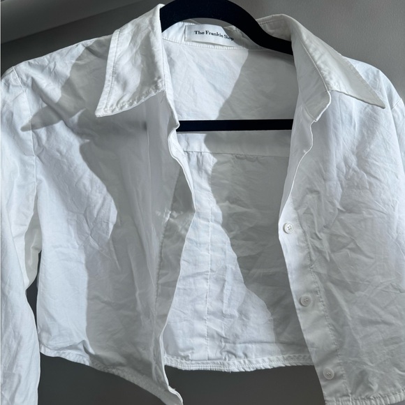 The Frankie Shop cropped White Button Down Shirt - Picture 4 of 11